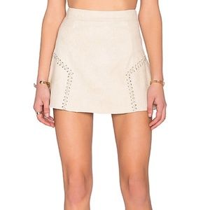 bishop + young NAVY Lily Side Stitch Skirt